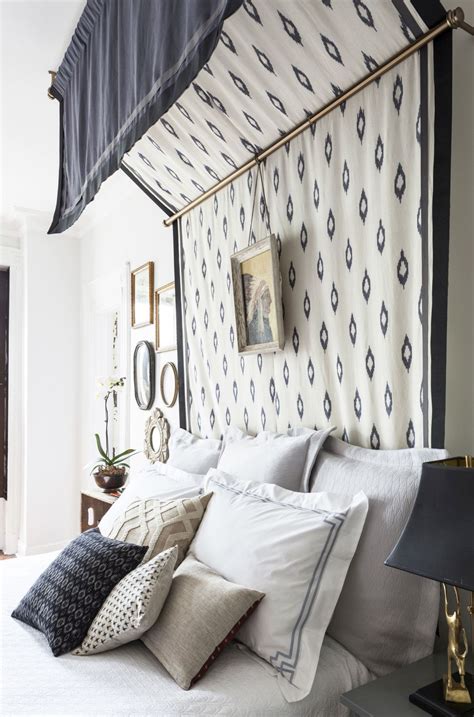 Curtain rod canopy bed for girls bedroom you can hang the curtain? 21 DIY Headboards to Fall in Bed For