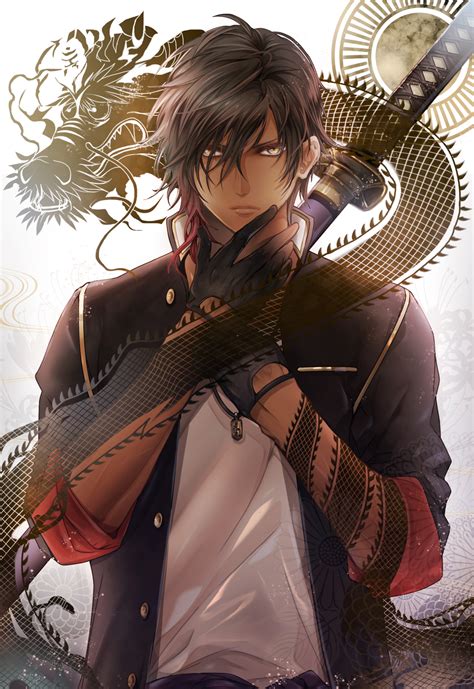 Male black hair anime characters. Ookurikara - Touken Ranbu - Mobile Wallpaper #1848404 ...