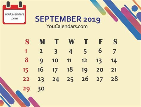 As the two wander outside, heer's questions. Catch Colorful Free September Calendar Templates 2019 ...