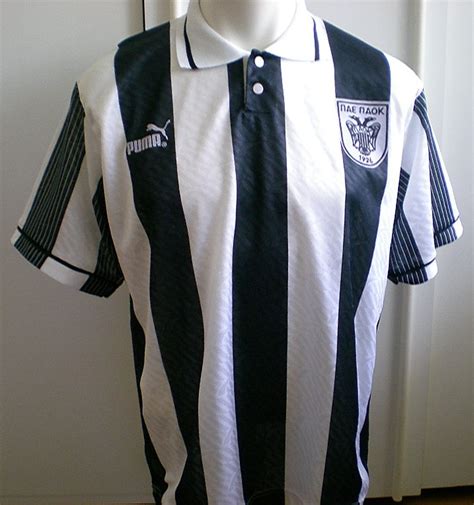 Paok fc / παε παοκ. PAOK FC Home football shirt 1995 - 1996.