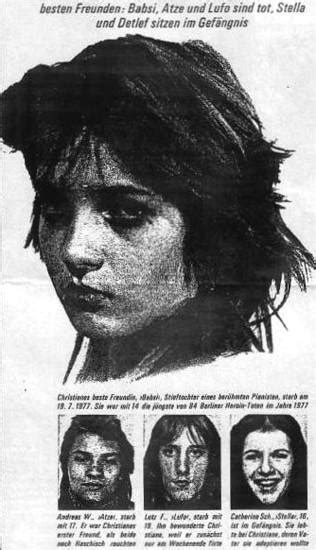 (amburgo, 20 maggio 1962), è una scrittrice e musicista tedesca, autrice con i giornalisti kai hermann e horst rieck del libro wir kinder vom bahnhof zoo (tradotto in italiano con il titolo noi, i ragazzi dello zoo di berlino), pubblicato per la prima volta come allegato alla rivista tedesca stern. Foto Babsi dall'album Noi, i ragazzi dello zoo di Berlino ...