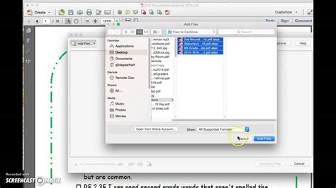 Click the upload files button and select up to 20. Adobe Acrobat Pro Combining PDFs - YouTube