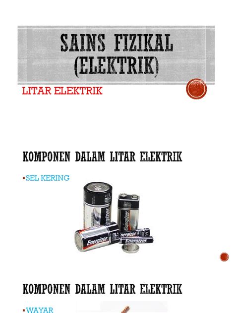 Elektrik sains tahun 2 membuka kotak. Litar Elektrik Sains Thn 2