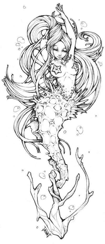 Cool coloring «beautiful mermaid», which you can print on an a4 sheet or color online. Sirène | Mermaid coloring, Coloring books