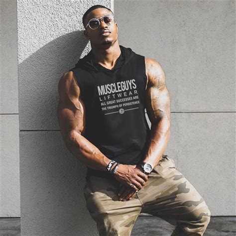 Maybe you would like to learn more about one of these? Muscleguys Liftwear Sleeveless Shirt with hoody Brand gyms ...
