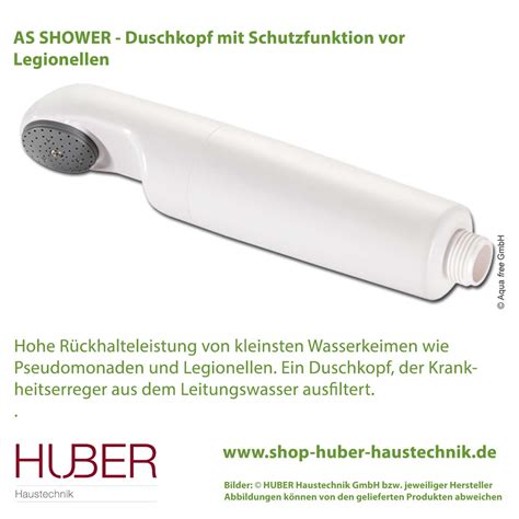 Duschkopf mit Schutzfunktion gegen Legionellen | HUBER ...