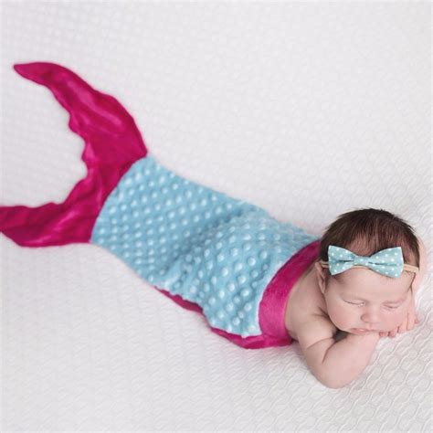 Baby Mermaid Blanket- Posh Peanut Mermaid Blanket- Mermaid Tail- Doll | Mermaid baby blanket ...