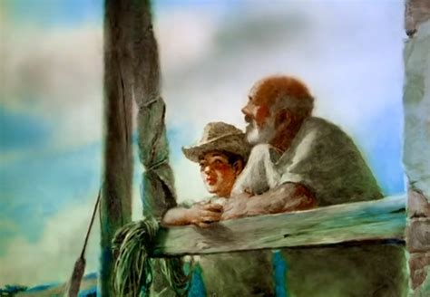 Old man surprised by cute teen girl. An Oscar-Winning Animation of Ernest Hemingway's "The Old ...