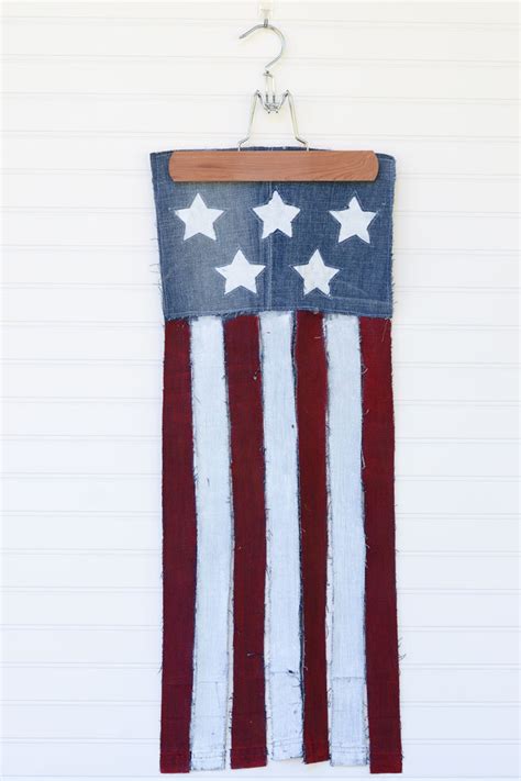 Looking for a good deal on banner flag diy? Patriotic Flag Banner - A DIY Upcycled Jeans Project