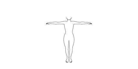 Minimalist body outline printable line art for your. Female Body Outline - Cliparts.co