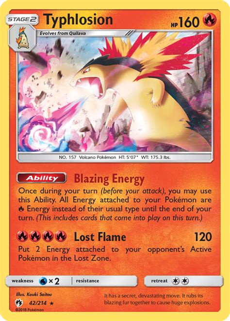 We did not find results for: Typhlosion Lost Thunder Card Price How much it's worth? | PKMN Collectors