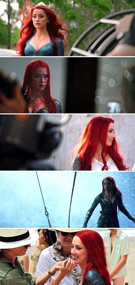Amber heard as mera behind the scenes of aquaman. Amber Heard as Mera behind the scenes of Aquaman (2018 ...