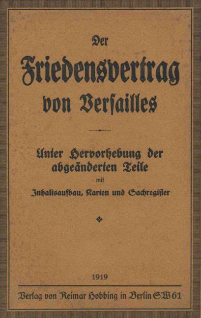 Der vertrag von versailles leicht und verständlich erklärt inkl. Der Friedensvertrag von Versailles, der Keim für den ...