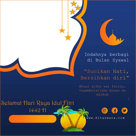 Namun kita harus bersabar karena lebaran tahun ini masih dalam kondisi. Twibbon Idul Fitri 2021, Keren Banget | Berita Utama