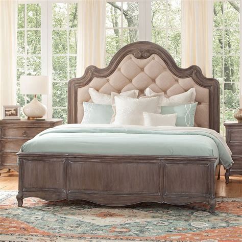 The genoa bedroom collection lends a romantic yet relaxed atmosphere to your space. Genoa Panel Bed by American Woodcrafters | FurniturePick