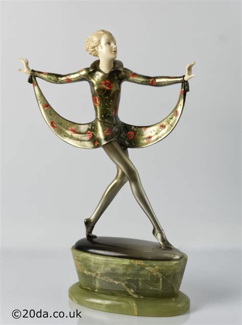 Buy art deco figurines and get the best deals at the lowest prices on ebay! A rare Art Deco bronze and ivory sculpture by Joseph Lorenzl with enamel decoration by Crejo ...