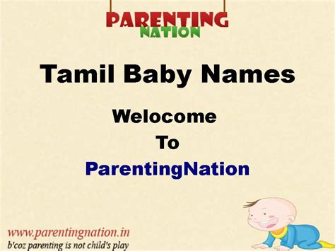 This Slide Contains Tamil Baby Names. List Of Beautiful ...