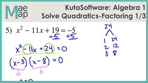 New versions of the software should be released several times a. Kuta Software Solving Quadratic Equations By Factoring Worksheet - Worksheetpedia