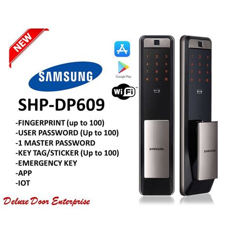 Последние твиты от lockly smart lock malaysia (@meetlocklymy). Samsung Smart Door Lock SHP-DP609 (NEW)/DP609(iot smart ...