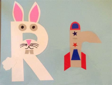 This letter r alphabet pack includes a story, worksheets, crafts, posters, a word wall, and bulletin board letters! R is for Rabbit & Rocket | Alphabet art, R is for rabbit, Preschool ...