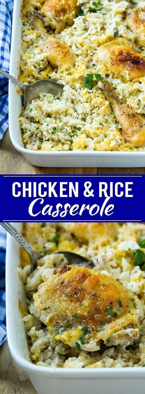 Let simmer until rice is tender, about 20 minutes, until rice is tender and creamy. Chicken and Rice Baked Casserole | Chicken recipes ...