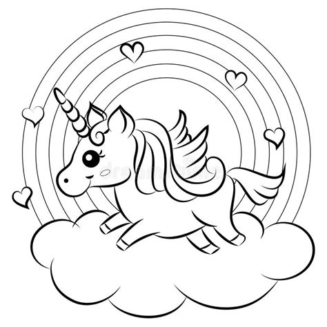 We bring the best possible tools for improving your creativity and productivity. Cute Cartoon Vector Unicorn With Rainbow Coloring Page ...