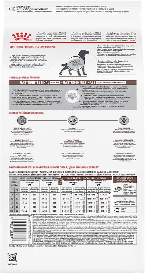 From the size of the kibble to the texture of the wet food, every aspect of royal canin cat food and dog food is guided by science. Royal Canin Veterinary Diet Gastrointestinal Low Fat LF ...