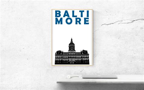 Baltimore Art Print, Baltimore Poster, Baltimore Print, Baltimore 