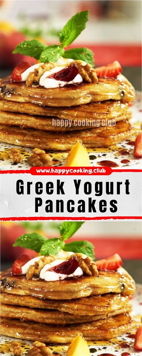 These easy, gluten free oatmeal yogurt pancakes make a wonderful weekday breakfast or delicious. Greek Yogurt Pancakes