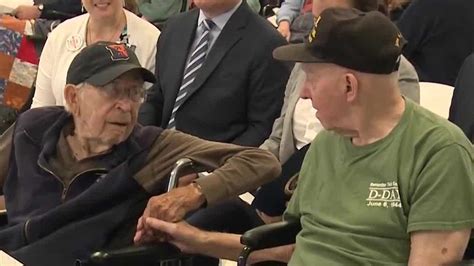 It is a convenient way of bringing dates into focus. D-Day veterans honored at state Veterans Home