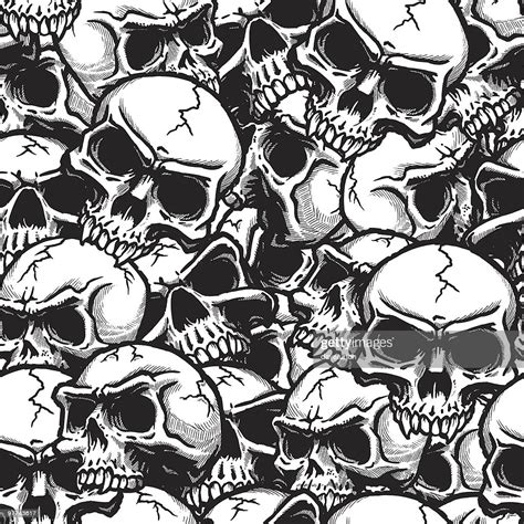 Maybe you would like to learn more about one of these? Skull Seamless Pattern Vector Art | Getty Images