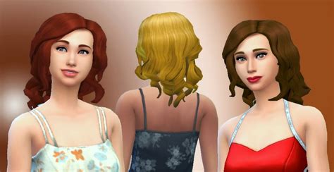 My Sims 4 Blog: Kiara24 Medium Curly Hair for Females