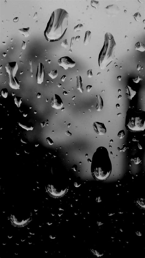 Here are only the best 4k black wallpapers. Black And White Raindrops On Glass Android Wallpaper free ...