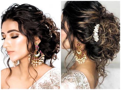 Bun hairstyles for wedding reception. Wedding Reception Hairstyles Trending in Indian Weddings ...