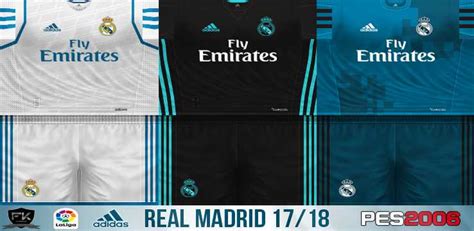 Link para download via mega: ultigamerz: PES 6 Real Madrid 2017/18 Full GDB Kits v4