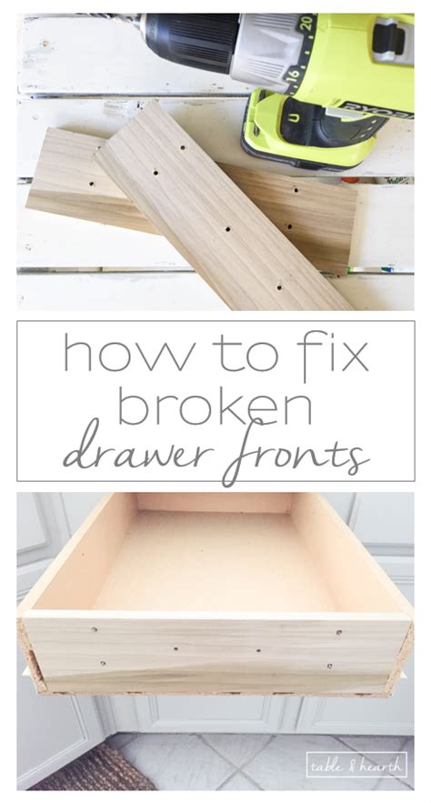 A kitchen drawer that will not close completely may be too full, or there may be some object blocking the back of the drawer. How to Fix Broken Drawer Fronts, Easily! | Table and Hearth