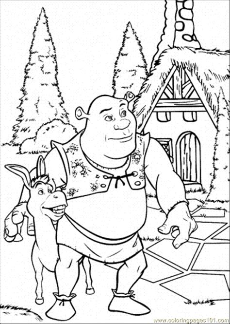 When did the first shrek movie come out? Sherk And Donkey Coloring Page - Free Shrek Coloring Pages ...