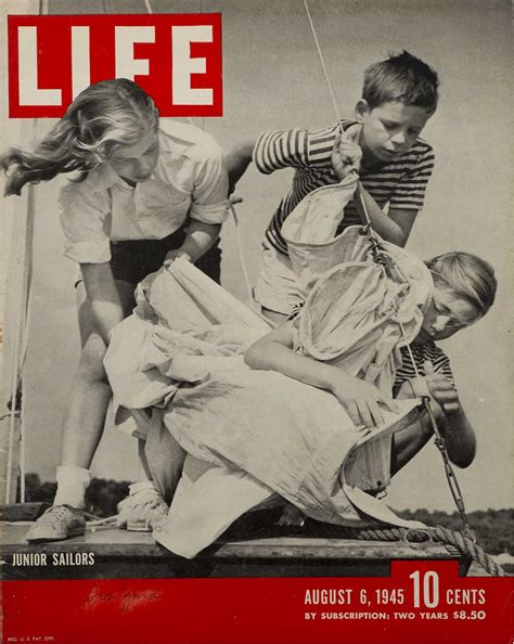 On august 6 and 9, 1945, the allies dropped atomic bombs on hiroshima and nagasaki, respectively. Life Magazine: August 6, 1945