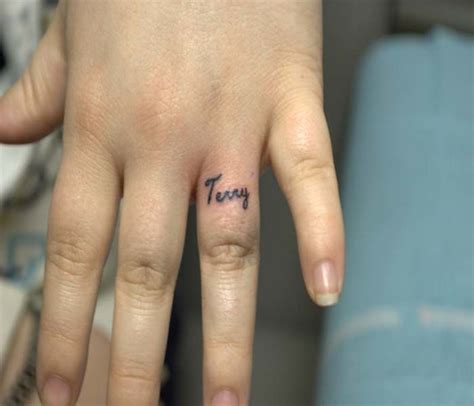 225 wedding ring tattoos for 2019. My finger tattoo | Just after having my husbands name ...