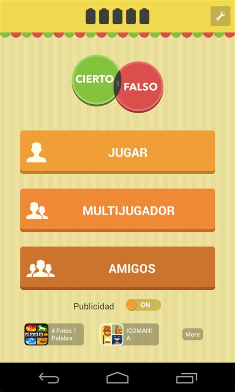 See 2 authoritative translations of cierto o falso in english with example sentences and audio pronunciations. "Cierto o falso, saber es ganar" se convierte en el juego más descargado para Android e iOS ...