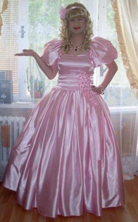 Do you think it's a good idea for women to do this? Feminized Satin Princess | Beautiful dresses, Prom dresses ...