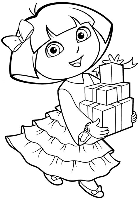 Find more coloring pages online for kids and adults of diego s free printable for kidsabb4 coloring pages to print. Dora coloring pages | The Sun Flower Pages