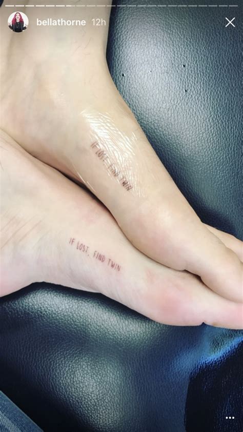 We are located at 3811 n. Bella Thorne Got Matching Tattoos With Her "Twin" And You ...