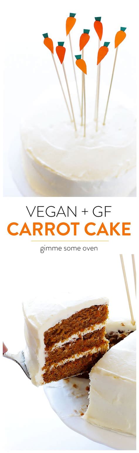 A tender, flavorful gluten free carrot cake with cream cheese frosting, or buttercream frosting. Vegan Gluten-Free Carrot Cake | Recipe | Vegan desserts ...