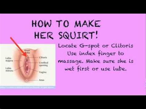 In this video, i explain how to finger yourself step by step, providing my fave. HOW TO MAKE HER SQUIRT!!!! - YouTube