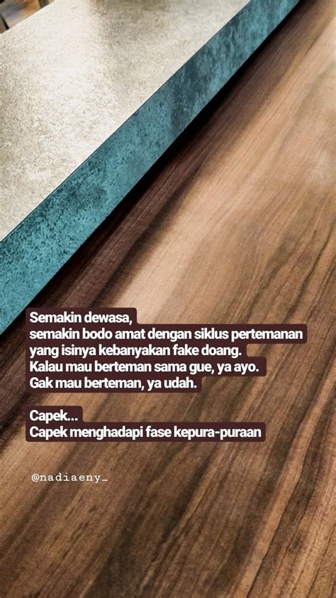 Bisa di posting di media sosial, ataupun di jadikan caption photo di instagram. #fakefriend #bodoamat #quotes #sajak #quotesindonesia # ...