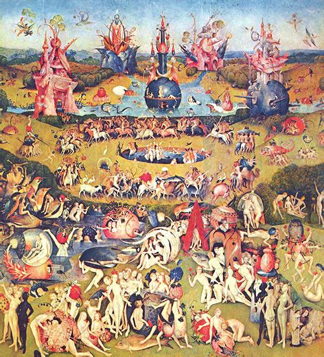 To write about hieronymus bosch's triptych, known to the modern age as the garden of earthly delights, is to attempt to describe the indescribable and to decipher the indecipherable—an. MEISTERWERKE-ONLINE.DE +++ Der Garten der Lüste ...