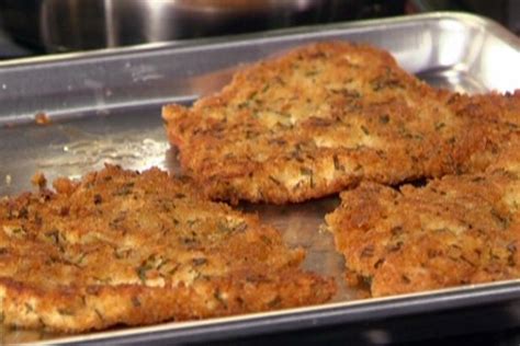 Combine bread crumbs and parmesan cheese on a plate. Chicken Cutlets with Herbs Recipe | Rachael Ray | Food Network