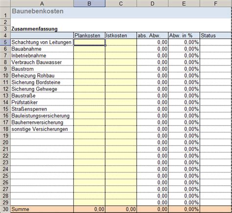 Hausbau kosten elegant hausbau kosten rechner excel bau home catalog with hausbau kosten juri. Baukostenrechner in Excel: Kalkulation und Steuerung Ihrer ...