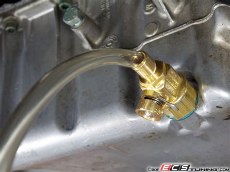 Changing your oil is now easy with the ez oil drain valve! ECS News - Fumoto Oil Drain Valve - Volkswagen/Audi
